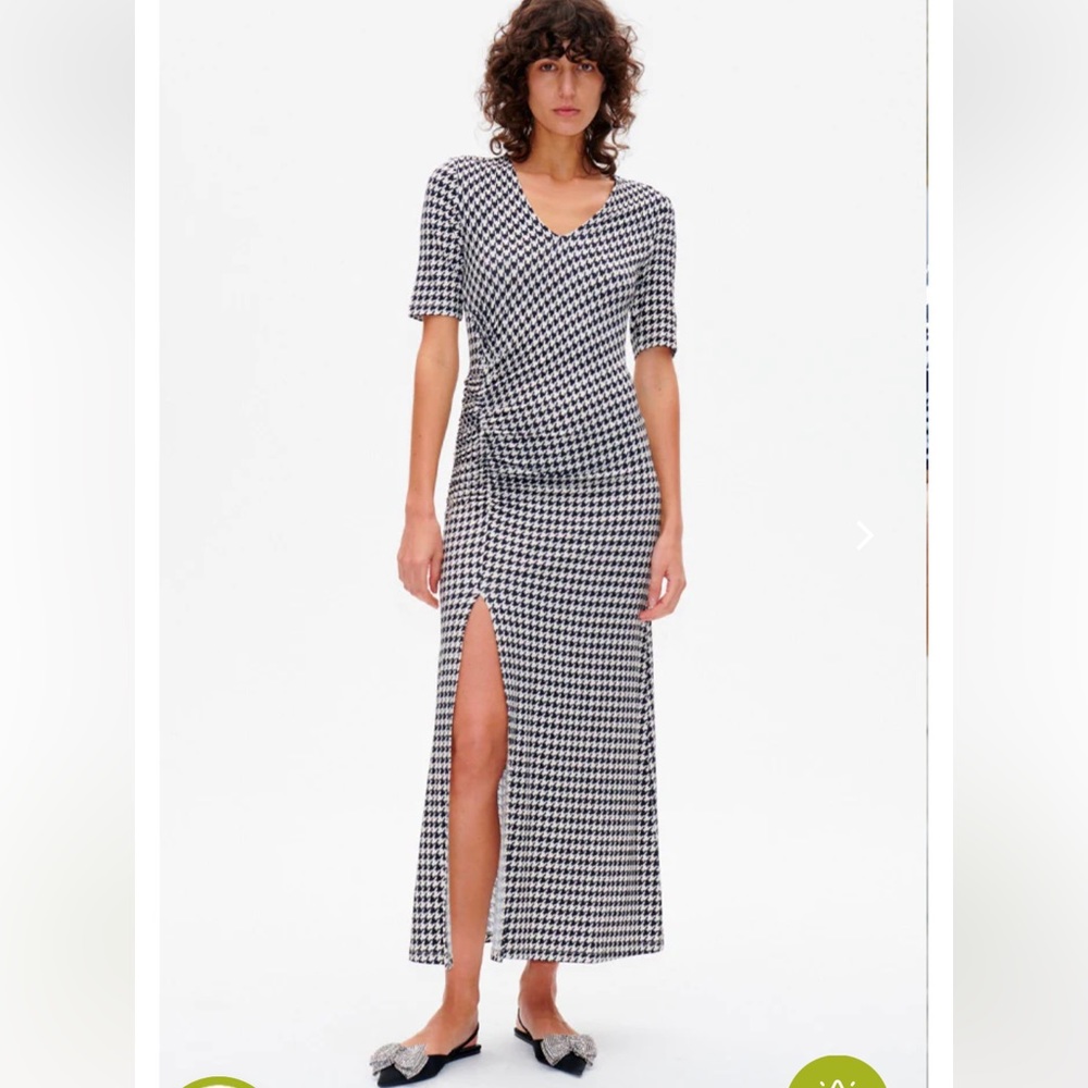 NWT. Baum Und Pferdgarten Jeannette Black White Check Dress. Size XS - Picture 2 of 3
